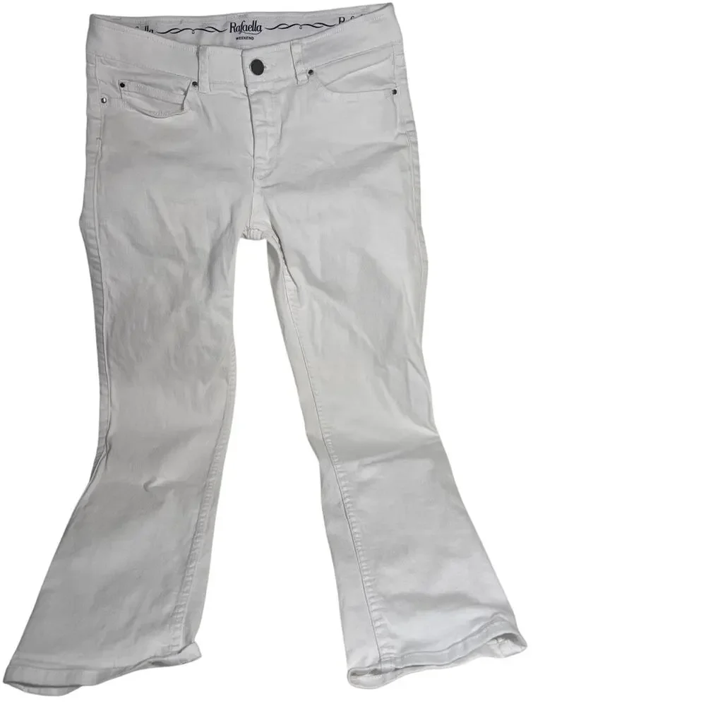 RAFAELLA Weekend White Skinny Denim Jeans Slim Lift Trim Comfort Size 4